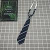 Atacado jk gravata listrada vinho tinto azul marinho preto decoração de camisa masculina estilo faculdade japonesa pessoa preguiçosa livre Roupa de solteiro