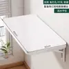 Estante de pared de cocina de madera maciza, mesa apilable, tablero de madera, montado en la pared, no requiere taladro, para sala de estar, estante divisor