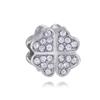 Pulseira de Trevo de Quatro Folhas Transfronteiriça com Diamantes Dupla Face Colar DIY com Contas Corrente da Clavícula Acessórios Joias Joias Artesanais com Contas