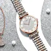 Relógio Feminino de Luxo Leve de Nicho Simples e Elegante à Prova d'Água com Quartzo Céu Estrelado para Mulheres, Suporta Dropshipping