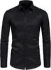 Camisa de manga larga para hombre Amazon transfronteriza, camisa elástica en cuatro direcciones con bolsillos, camisa blanca, ropa para hombre, atuendo profesional sin arrugas