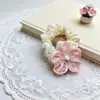 Presilha de Cabelo com Sino de Vento Flor, Tiara Floral Doce de Primavera, Elástico para Coque Infantil, Acessório de Cabelo com Fita