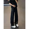 Calça Jeans Bordada com Cimitarra para Homens, Novo Estilo de Verão, Estilo Americano, Sensação Cool e de Alto Padrão, Design de Nicho, Calça Ligeiramente Flare