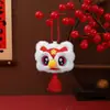 Llavero de Muñeco León de la Suerte Mascota del Año del Caballo 2026 Muñeco Lindo Colgante para Mochila Escolar Festival de Primavera Regalo de Año Nuevo