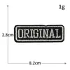 Serie del alfabeto inglés tela bordada pegatinas insignia personalizada parche bordado para computadora accesorios para ropa parche diy venta al por mayor