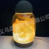 Piedra Cruda de Cristal Difusor de Aceites Esenciales de Aromaterapia sin Llama Adorno de Luz Nocturna para Interiores para Dormitorio de Niñas Uso en el Hogar Venta al por Mayor Transfronteriza
