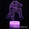 Lámpara de Mesa 3D Serie Iron Man de Marvel Lámpara LED Regalo Creativo Estéreo Visual Luz Nocturna Colorida Protección Ocular