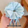 Pañuelo Cuadrado de Flores Rosas Anillo para el Cabello para Mujer Estilo Sensei de Alta Calidad Cuerda para la Cabeza Intestino Grueso Grande Cuerda para Cabello de Cola de Caballo Baja Banda de Goma