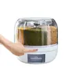 Caixa de Armazenamento de Grãos Balde de Arroz Conjunto de Temperos de Cozinha Garrafa de Condimento Combinada Pote Saladeira Doméstica Saladeira Elegante Banha
