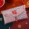 Sobre Rojo de Tela Brocada Bordada de Alta Gama Bolsa Roja de Diez Mil Yuan Palabras de Buena Suerte y Bendición Sobre Rojo Universal