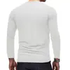 Camisetas de Manga Larga para Hombre con Bloques de Color Otoño e Invierno Europeas y Americanas, Cuello Redondo, Tops Casuales Cortavientos, Camisetas Deportivas