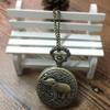 Reloj de bolsillo grande de bronce con tapa vintage al por mayor, clásico, de Harry Potter, Reliquias de la Muerte, regalo para estudiantes.