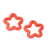 Colgante de Estrella de Cinco Puntas de Acrílico de 30 mm con Agujeros Accesorios para Joyería DIY Llavero Bolso Colgante para Muñeca