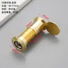 Visor de Puerta Ojo de Gato de Cobre Puro Diámetro 16mm Mirilla de Puerta de Hotel Lente de Vidrio Gran Angular de Alta Definición Anti-Espionaje Mirilla de Puerta de Entrada Anti-Palanca