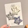 Ciervo Blanco Mismo Estilo Estrella Pasador de Pelo Niña Alta Calidad Azul Gris Pasador Corea del Sur Flequillo Lateral Pelitos Accesorios para el Cabello para Niños