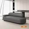 2026 Venta Caliente Estilo Crema Sofá Pequeño para Apartamento Recámara Chaise Longue Sofá Perezoso Respaldo Cuero Resistente a Arañazos de Gato Sofá de Belleza