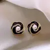 Pendientes de Perla Camelia Delicada Aguja de Plata, Pendientes Florales de Goteo de Aceite Estilo Nicho, Accesorios para Orejas de Lujo de Alta Gama Tachonados de Diamantes