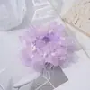 Scrunchie de renda, novo elástico de cabelo fofo em rede estilo floresta, acessório de cabelo de fada, elástico elegante, adorno de cabeça de renda