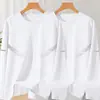 Camiseta masculina de manga comprida, estilo esportivo casual, gola redonda, camiseta de manga comprida estampada, camiseta masculina