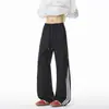 Colección Otoño 2026: Pantalones Rectos de Pared sin Sombra con Tres Rayas Americanas, Tallas M-5XL, HK261036-Especial P30