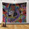Tapiz de mandala bohemio nórdico para sala de estar, tapiz decorativo para el hogar, fondo de tela para colgar en la pared