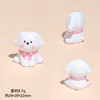 Resina Tridimensional Fofo Cachorrinho Acessórios DIY Pequenos Enfeites Decorações de Carro para Desktop Chaveiro Pingente de Bolsa