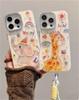 Funda para iPhone 13 15ProMax 14 Animal Perforadora Luz Azul Apple 12 Pulsera 15 Película para Lente