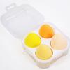 Huevo de maquillaje borla de polvo huevo de belleza traje huevo de maquillaje en caja borla de polvo en forma de gota de agua calabaza 4 huevos de maquillaje en caja caja cortadora