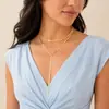 Europeu e Americano transfronteiriço jóias estilo celebridade moda rua tiro acessórios femininos dupla camada simples artesanal de cobre colar de lantejoulas