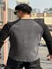 Muscle Fitness Brothers - Jersey deportivo de otoño, doble cara, terciopelo alemán, talla europea, para correr, manga larga