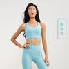 2024 Novo Colete Esportivo Nu Feminino À Prova de Choque Cruz Bonita Costas Fitness Roupa Interior Correndo Sutiã Esportivo Ao Ar Livre