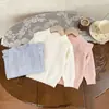 Camiseta de Aire Acondicionado para Niñas 2026 Chaqueta Tejida Fina de Verano Ropa Exterior Infantil Capa Protectora Solar para Bebé Top