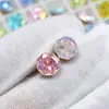 Rincones Flor de Hielo Dongzhou para Uñas 8mm Corte Rosa Punta Octagonal Fondo Plano Rincones para Aretes DIY Rincones Hielo Triturado Adhesivo para Uñas Rincones