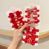 Goma para el Pelo Roja con Lazo para Niñas Pequeñas, Banda Elástica de Alta Elasticidad que No Daña el Cabello, Cuerda para el Pelo Accesorio para el Cabello Sanrio