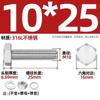 Acero Inoxidable 316L A4-80 Tornillo de Cabeza Hexagonal Exterior Tuerca Juego Completo Arandela Plana Arandela Elástica Combinación Mm6M8-M20