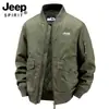 Estilo Outono e Inverno 2025 Gola Alta Roupa de Trabalho Algodão Lavado Versátil Espessada Casual Outdoor Jaqueta com Múltiplos Bolsos Direto do Fabricante