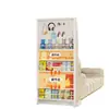 Estantería de Almacenamiento con Panel Perforado para Puerta de Acero Estantería Ultra Delgada Almacenamiento Integrado de Pared a Techo Borde Estrecho Estantería de Almacenamiento Estantería de Exhibición