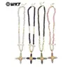 Wt-Jn375 Collar de Diseño de Empalme con Perlas de Agua Dulce, Piedras de Cristal Rosa, Amatista, Estilo Retro Clásico