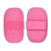 Estropajo de Silicona Herramientas de Belleza Esponja de Maquillaje Limpieza Brocha de Maquillaje Tabla de Fregar con Esquinas Redondeadas Estropajo Ovalado de Mano