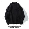 Comércio exterior americano high street design senso nicho borla suéter homens e mulheres bf moda marca solto casal gola redonda suéter moda