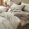 Classe A Grau Materno e Infantil Jacquard Algodão Conjunto de Quatro Peças Estilo Não Impresso Algodão Nude Lençol de Dormir Colcha Capa de Cama Roupa de Cama 4