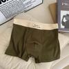 Roupa íntima masculina masculina algodão algodão 5A antibacteriana cintura baixa tamanho grande shorts masculinos cueca boxer masculina atacado