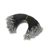 Hilo de Cera Coreano Colorido de 2 mm Cierre de Langosta Corto de Aleación Cordón de unos 13 cm de Largo Cuerda para Colgante DIY Hebilla de Doble Extremo Accesorios