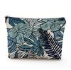 Bolsa de Lino Impermeable con Hojas Tropicales Transfronteriza Bolsa de Cosméticos Bolsa de Almacenamiento de Joyería Cosmética Bolsa de Almacenamiento para Artículos de tocador