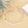 Ins Diseño de Nicho Tobillera Plegable de Perla para Mujer Venta al por Mayor Simple Estilo Frío Joyería de Metal y Perla Tendencia al por Mayor