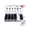 Caja de 100 clips para coche, juego combinado de 100 piezas, clips de nailon, clips universales para parachoques