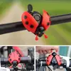 Campainha de Bicicleta Desenho Animado Infantil, Campainha de Animal, Buzina Fofa para Bebê, Campainha Dobrável para Bicicleta, Campainha de Joaninha