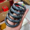 Fabricantes de pulseras de jade al por mayor pulsera natural negra azul y azul pulsera de jade nuevo pulsera de pintura de tinta ola azul venderá regalos