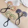 Pinza de pavo real retro de alta gama para mujer, herramienta para moño alto de flor en la parte posterior de la cabeza, clip de torsión para moño perezoso, accesorio para el cabello