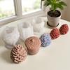 Varios Moldes de Silicona para Velas Aromáticas de Piña, Ardilla y Piñón, Adornos de Yeso para Manualidades DIY de Piñas con Resina